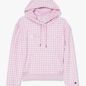 Champion Pink Gingham Hoodie